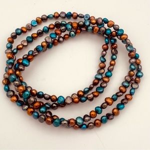 Pearl Necklace & Earrings Set